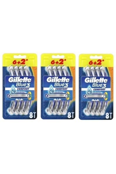 Gillette Blue-3 Comfort 8'li X3 Adet