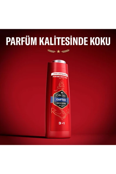 Old Spice Captain Erkekler Için Duş Jeli Ve Şampuan 400 ml - 5