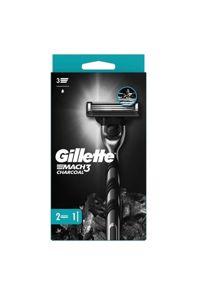 Gillette Mach3 Charcoal Yedekli Tıraş Makinesi - 2