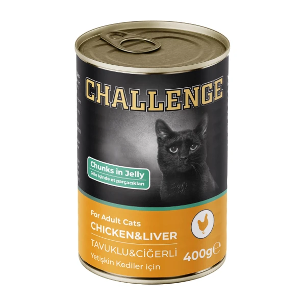 Challenge Tavuklu Ciğerli Yetişkin Kedi Konservesi 400 gr ürün görseli