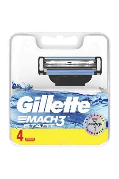 Gillette Mach3 Start Yedek Tıraş Bıçağı 4'lü