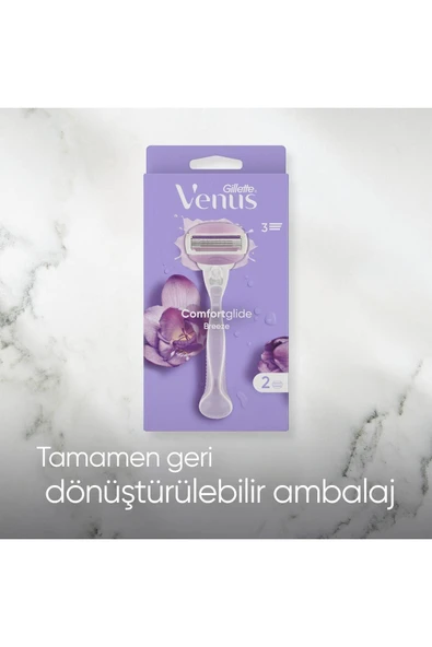 Gillette Venus Comfortglide Breeze Kadın Tıraş Makinesi 2 Yedekli - 7