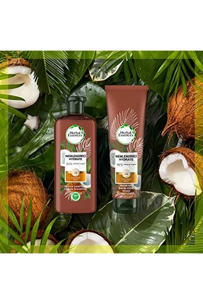 Herbal Essences Vegan Saç Bakım Kremi Nemlendirici Hindistan Cevizi Sütü, 275 Ml - 3