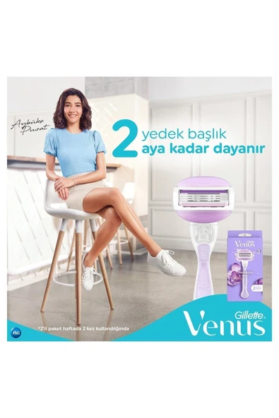 Gillette Venus Comfortglide Breeze Kadın Tıraş Makinesi 2 Yedekli - 7