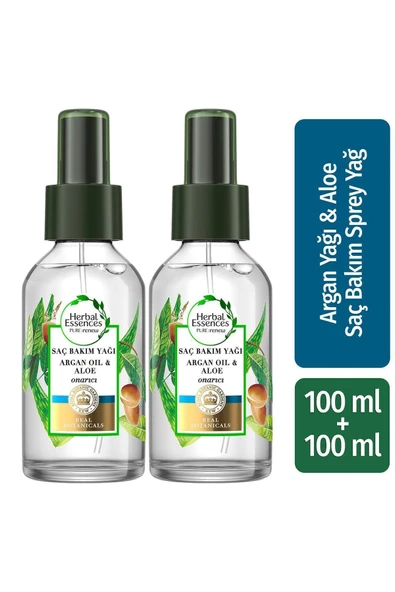 Herbal Essences Argan Yağlı Onarıcı Sprey Yağ 100 ml 2 Adet