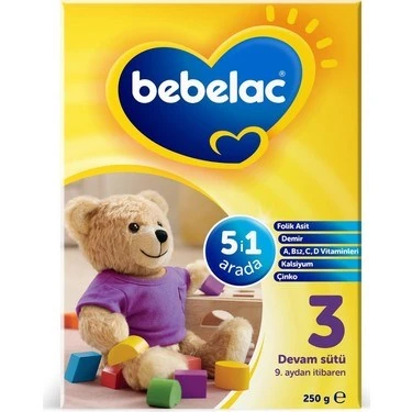 Bebelac Bebek Devam Sütü 3 No 250 gr x 2 Adet - 2