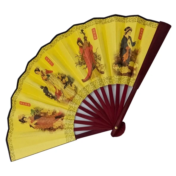 Çin Bambu Kraft Kağıt Yelpaze Orta Çanta Boy No.4 - Resim 2