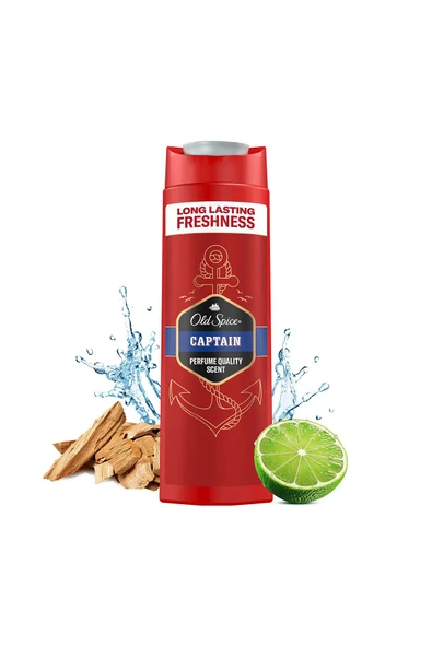 Old Spice Captain Erkekler Için Duş Jeli Ve Şampuan 400 ml - 3