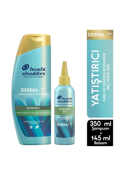 Head&Shoulders Derma X Pro Yatıştırıcı Seti 350 Ml Şampuan + Balsam 145 Ml