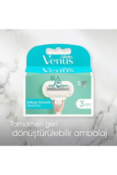 Gillette Venus Deluxe Smooth Yedek 5 Bıçaklı 4 Adet - 7