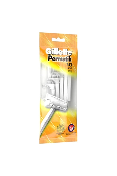 Permatik Gillette Permatik Kullan At Tıraş Bıçağı 10'lu