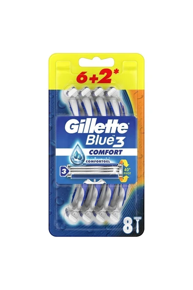 Gillette Blue3 Comfort Kullan At Tıraş Bıçağı  8'li - 2