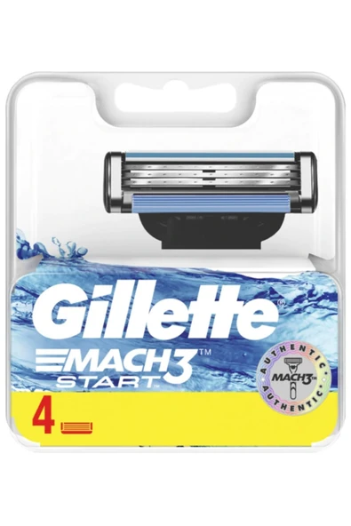 Gillette Mach3 Start Yedek Tıraş Bıçağı 4'lü