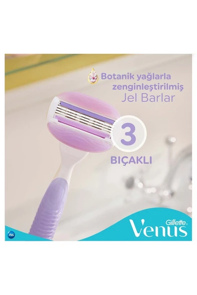 Gillette Venus Comfortglide Breeze Kadın Tıraş Makinesi 2 Yedekli - 2