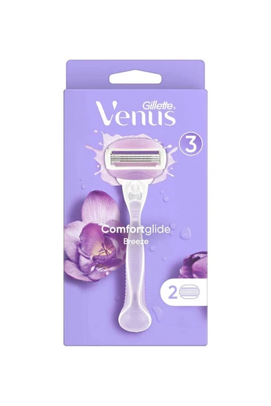 Gillette Venus Comfortglide Breeze Kadın Tıraş Makinesi 2 Yedekli