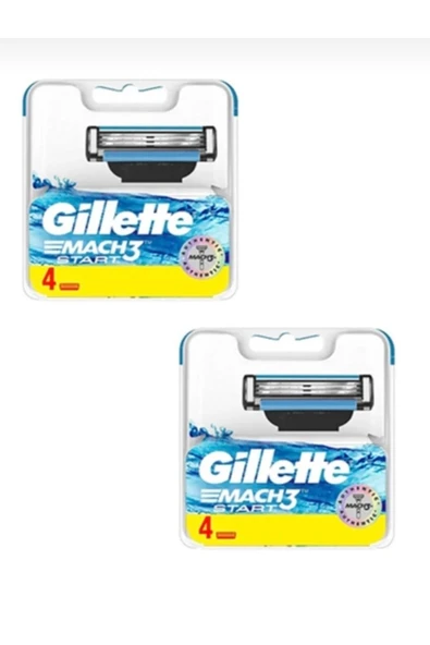 Gillette Mach3 Start Tıraş Bıçağı 4'lü * 2 Adet