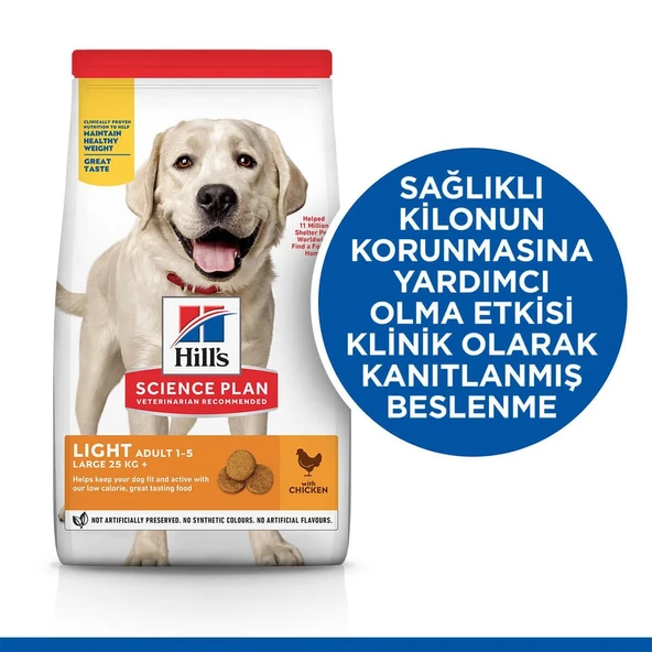 Hills Light Large Breed İri Irk Yetişkin Köpek Kuru Maması 14 Kg - 2