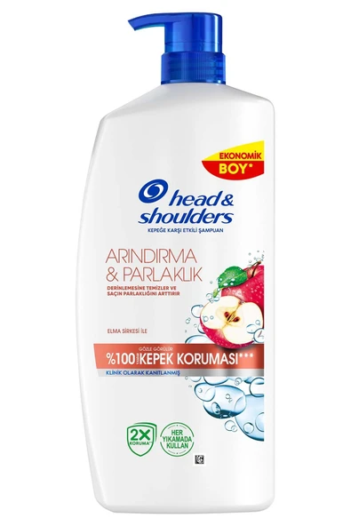 Head&Shoulders Arındırma&Parlaklık Kepeğe Karşı Etkili Şampuan 800 ml - 2