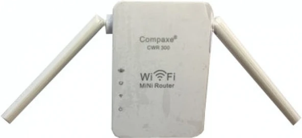 Compaxe CWR-300 300Mbps 2 Anten WiFi Repeater Router (Yenilenmiş Ürün) - 2