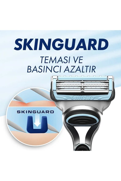 Gillette Skinguard Sensitive 4 Adet Yedek Tıraş Bıçağı - 4