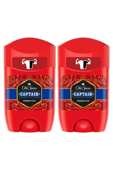 Old Spice Captain Deodorant Stick 50 ml X 2 Adet