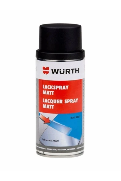 Würth Würt Ral9005 Mat Siyah Sprey