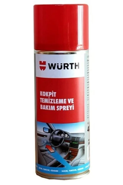 Würth 0890 222 10 028 Kokpit Temizleme Ve Bakım Spreyi 400ml