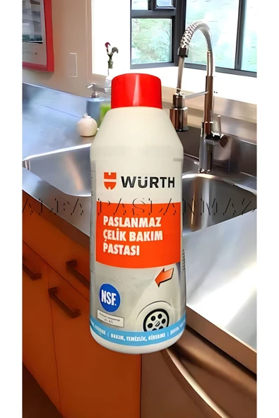 Würth Paslanmaz Krom Çelik Bakım Pastası 400 gr Germany