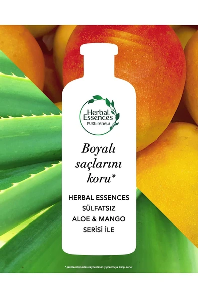 Herbal Essences Sülfatsız Renk Koruma Ve Nem Aloe + Mango Saç Bakım Kremin 275 ml - 3