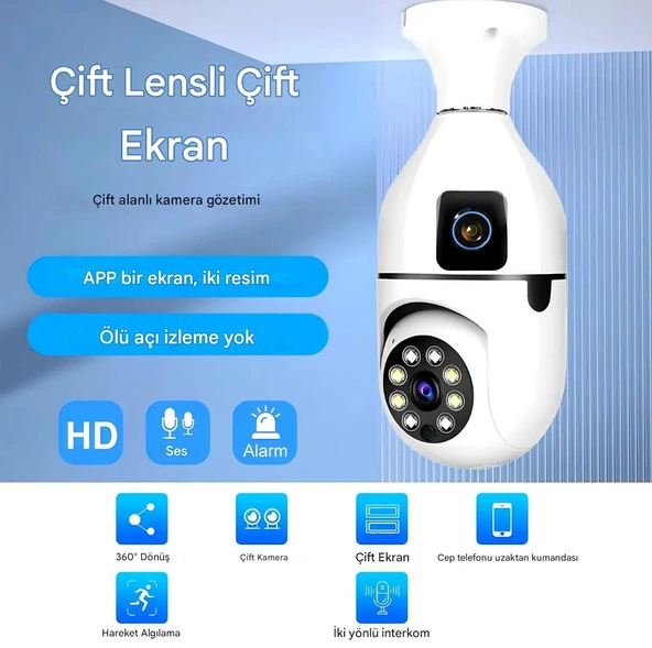 4MP Ip 1080p Çift Kameralı Ev Güvenlik Kamerası CMR-40 TÜRKÇE UYGULAMALI - 2