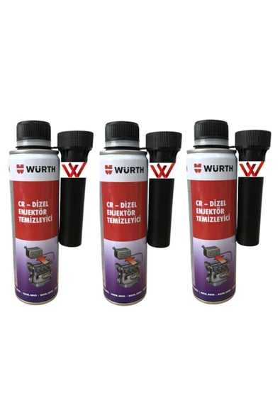 Würth Würth Yeni Nesil Enjektör Temizleyici Dizel Performans Iyileştirici 300ml 3 Adet