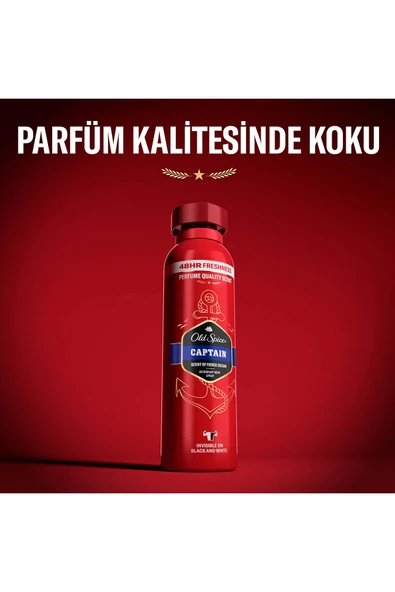 Old Spice Captain Erkekler Için Sprey Vücut Deodorantı 150 ml - 6