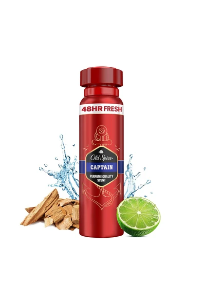 Old Spice Captain Erkekler Için Sprey Vücut Deodorantı 150 ml - 4