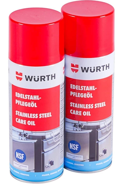 Würth PASLANMAZ ÇELİK BAKIM YAĞI NSF 400 ML - Resim 3