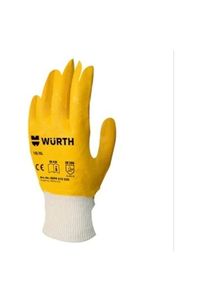 Würth Koruyucu Tam Kaplamalı Nitril Eldiven 12 Li Paket
