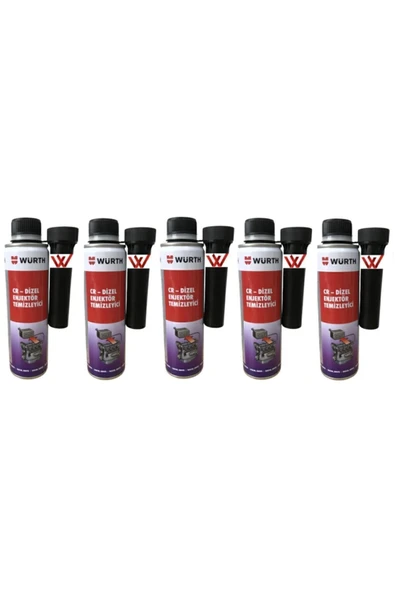 Würth Würth Yeni Nesil Enjektör Temizleyici Dizel Performans Iyileştirici 300ml 5 Adet