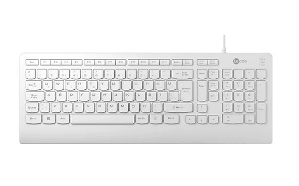 Lenovo Lecoo KB103 Q Türkçe USB Beyaz Klavye