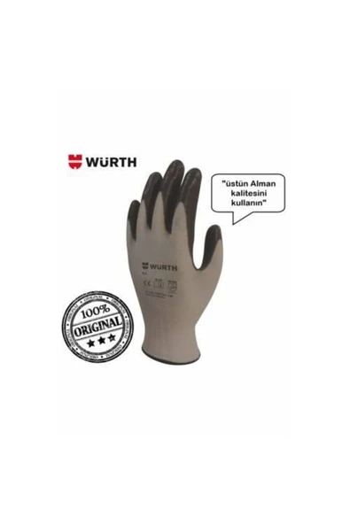 Würth Iş Güvenliği Mekanikçi Eldiveni Siyah No:10 - 2