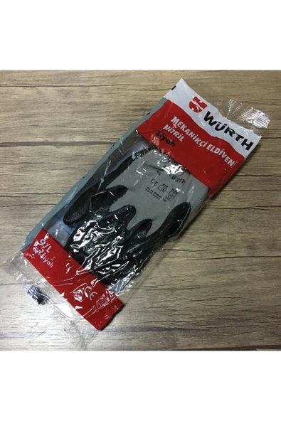 Würth Iş Güvenliği Eldiveni Mekanikçi Siyah No 9/l - 2