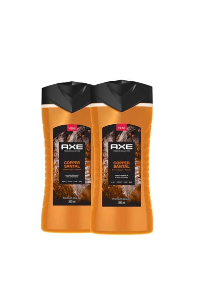 Axe Premium Collection Duş Jeli Copper Santal 3 In 1 Vücut Saç Yüz 300 ml X2 - 2