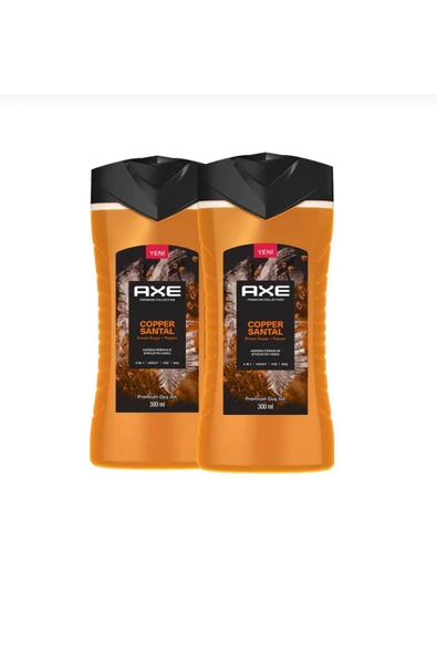 Axe Premium Collection Duş Jeli Copper Santal 3 In 1 Vücut Saç Yüz 300 ml X2 - 2