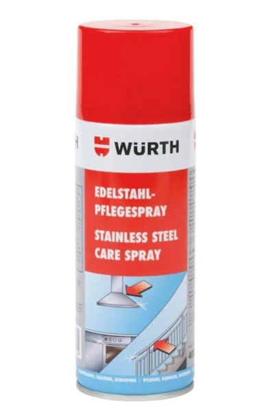 Würth Germany Alman Paslanmaz Bakım Spreyi Krom Ankastre Yüzey Temizleyici