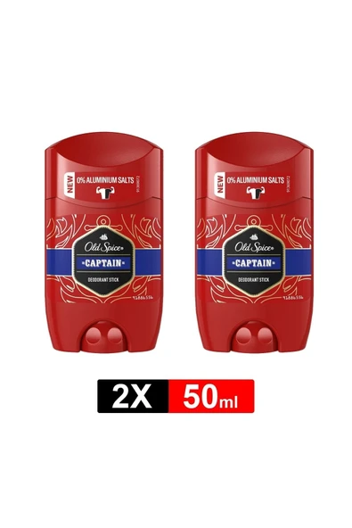 Old Spice Captain Erkek Deodorant Stick 50 ml x2 Adet