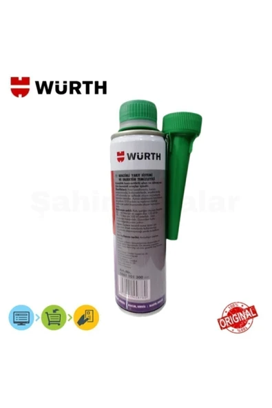 Würth Benzinli Yakıt Sistemi Ve Enjektör Temizleyici 300ml ürün görseli