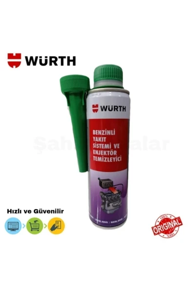 Würth Benzinli Yakıt Sistemi Ve Enjektör Temizleyici 300ml - Resim 3