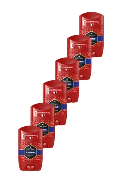 Old Spice Old Spıce Captaın Deo Stıck 50 Ml X 6