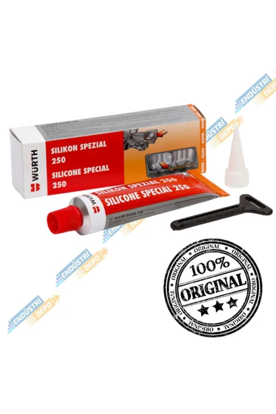 Würth Silikon Sıvı Conta Siyah 250c 70ml - Resim 3