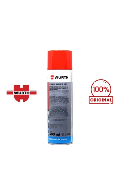 Würth Motor Temizleyici Sprey Susuz 500 ml - 7