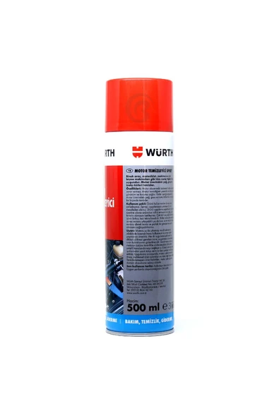 Würth 3x Motor Temizleyici Sprey 500 ml (SU GEREKMEZ) - Resim 4