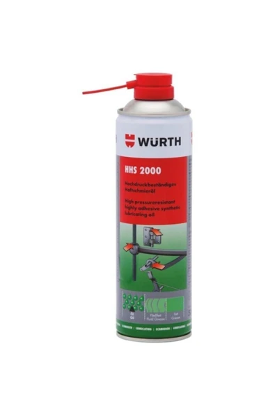 Würth Hhs 2000 Sıvı Gres Tutunma Özellikli Yağlayıcı 500 Ml ürün görseli